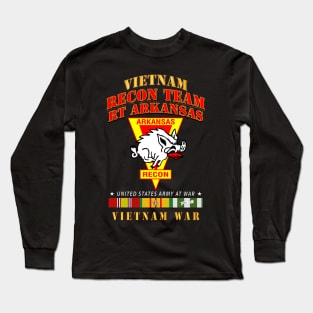 Recon Team - RT Arkansas - Razor - Vietnam War w VN SVC Long Sleeve T-Shirt